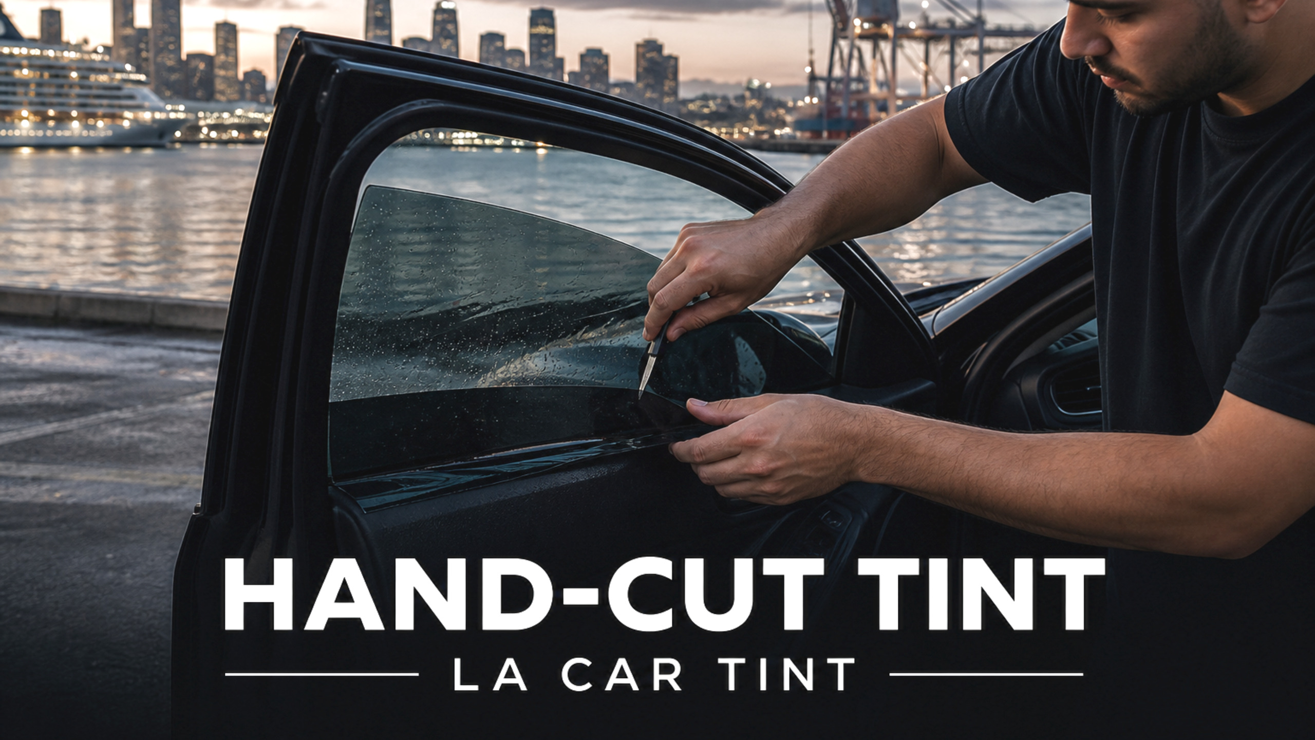 Hand-cut window tint