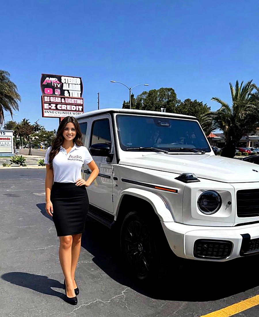 Los Angeles Car Tint team member outside our Carson shop